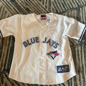 5-6t Blue Jays White Jersey